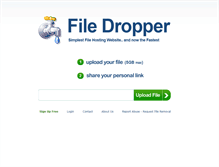 Tablet Screenshot of filedropper.com